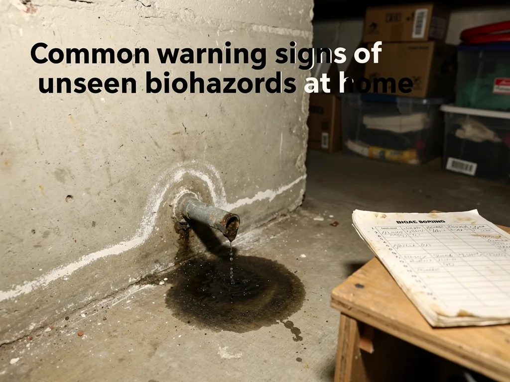 Common warning signs of unseen biohazards at home